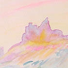 Watercolor - Pink Butte